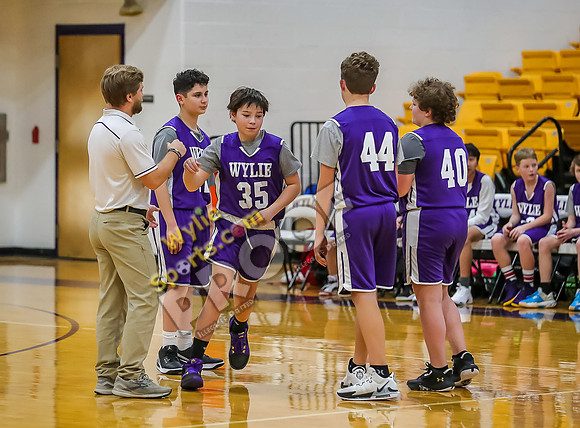 01-29-24 Wylie East vs Wylie West 7th Grade B Boys Basketball RK-12