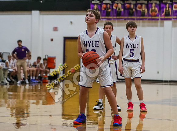 01-29-24 Wylie East vs Wylie West 7th Grade B Boys Basketball RK-121