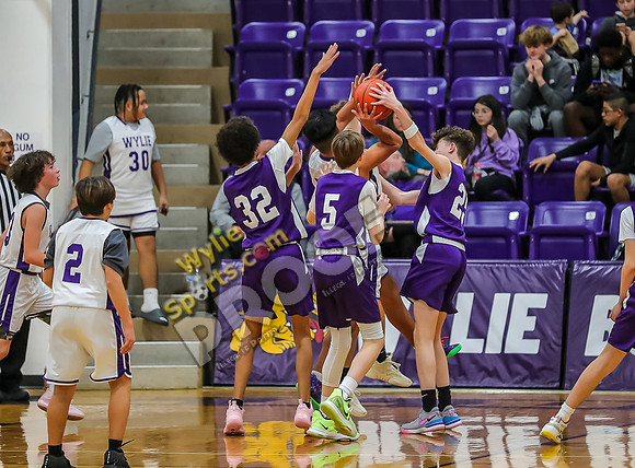 01-29-24 Wylie East vs Wylie West 8th Grade B Boys Basketball RK-86