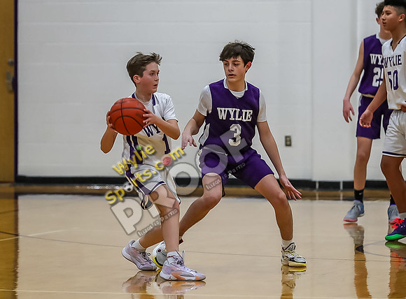 01-29-24 Wylie East vs Wylie West 8th Grade B Boys Basketball RK-144