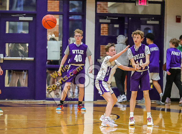 01-29-24 Wylie East vs Wylie West 8th Grade B Boys Basketball RK-152
