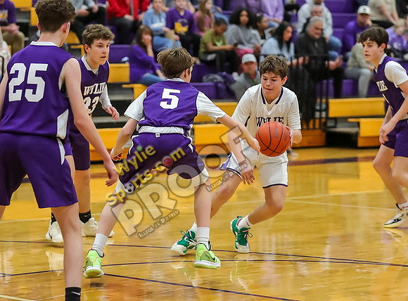 01-29-24 Wylie East vs Wylie West 8th Grade B Boys Basketball RK-225