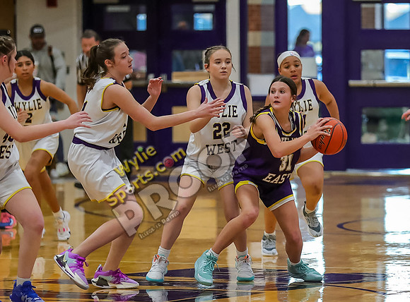 02-05-24 8th Grade B Girls Wylie East vs Wylie West Jr High Basketball RK-44