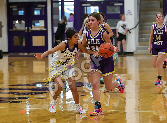 02-05-24 8th Grade B Girls Wylie East vs Wylie West Jr High Basketball RK-56