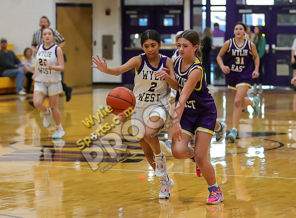 02-05-24 8th Grade B Girls Wylie East vs Wylie West Jr High Basketball RK-57