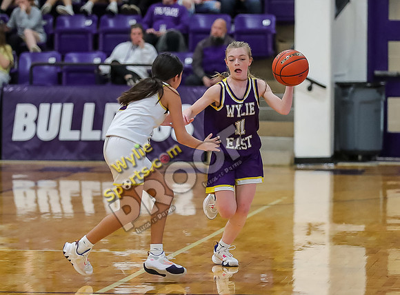 02-05-24 8th Grade B Girls Wylie East vs Wylie West Jr High Basketball RK-60