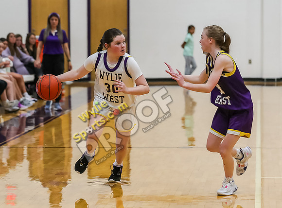 02-05-24 8th Grade B Girls Wylie East vs Wylie West Jr High Basketball RK-96