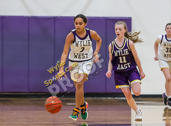 02-05-24 8th Grade B Girls Wylie East vs Wylie West Jr High Basketball RK-107