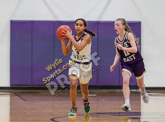 02-05-24 8th Grade B Girls Wylie East vs Wylie West Jr High Basketball RK-108