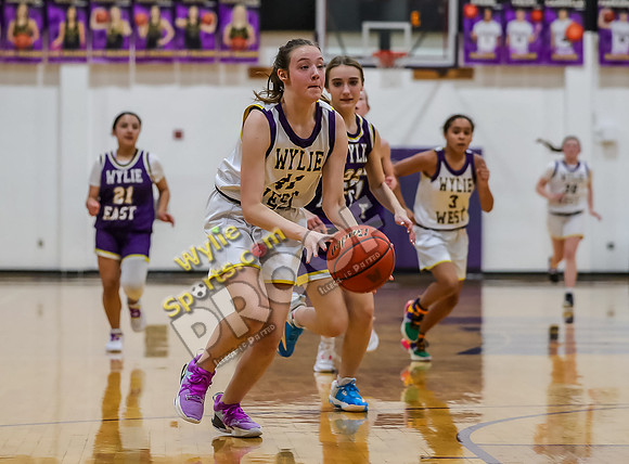 02-05-24 8th Grade B Girls Wylie East vs Wylie West Jr High Basketball RK-110