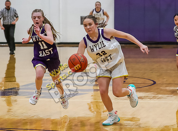 02-05-24 8th Grade B Girls Wylie East vs Wylie West Jr High Basketball RK-131