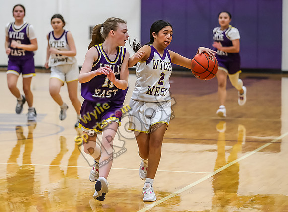 02-05-24 8th Grade B Girls Wylie East vs Wylie West Jr High Basketball RK-142