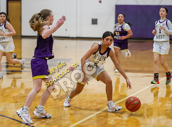 02-05-24 8th Grade B Girls Wylie East vs Wylie West Jr High Basketball RK-143