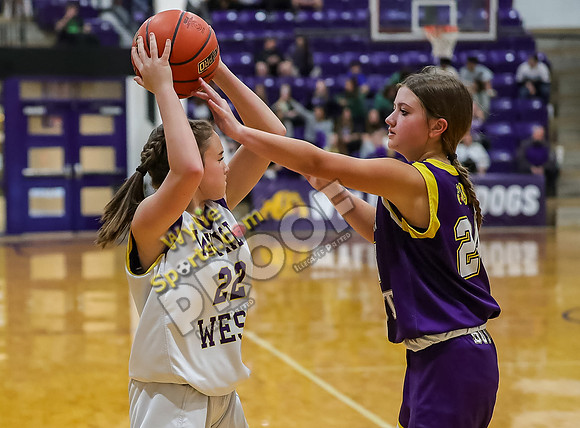 02-05-24 8th Grade B Girls Wylie East vs Wylie West Jr High Basketball RK-150