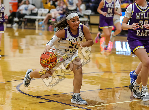 02-05-24 8th Grade B Girls Wylie East vs Wylie West Jr High Basketball RK-156