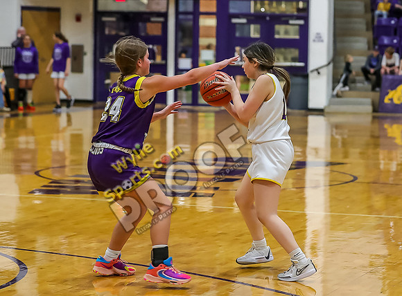 02-05-24 8th Grade B Girls Wylie East vs Wylie West Jr High Basketball RK-172