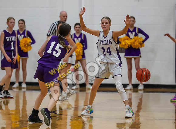 02-05-24 7th Grade A Girls Wylie East vs Wylie West Jr High Basketball RK-219