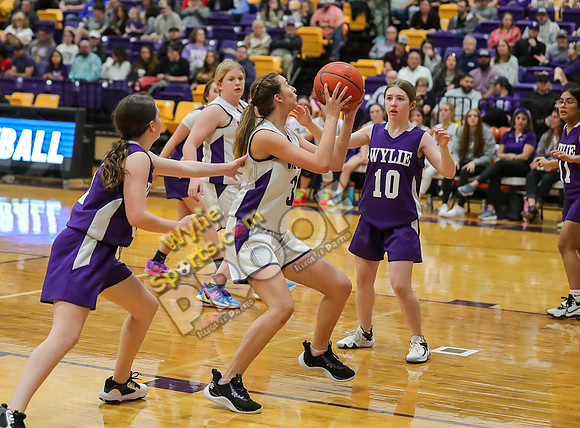 02-05-24 7th Grade A Girls Wylie East vs Wylie West Jr High Basketball RK-386