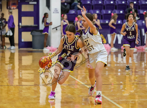 02-05-24 8th Grade A Girls Wylie East vs Wylie West Jr High Basketball RK-67-2