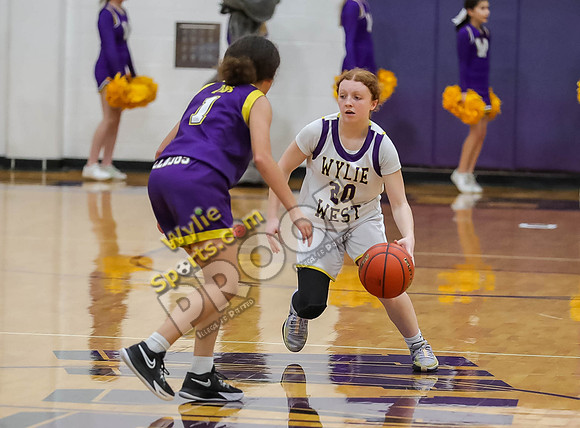 02-05-24 8th Grade A Girls Wylie East vs Wylie West Jr High Basketball RK-166-2