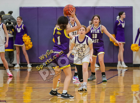 02-05-24 8th Grade A Girls Wylie East vs Wylie West Jr High Basketball RK-203-2