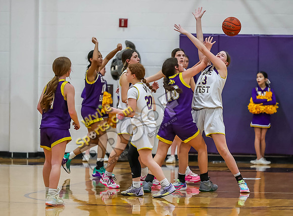 02-05-24 8th Grade A Girls Wylie East vs Wylie West Jr High Basketball RK-215-2